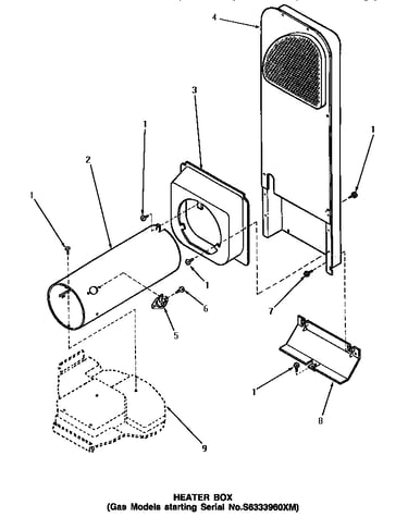 Heater box (starting serial number s6333960xm)