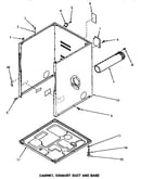 Cabinet, exhaust duct & base