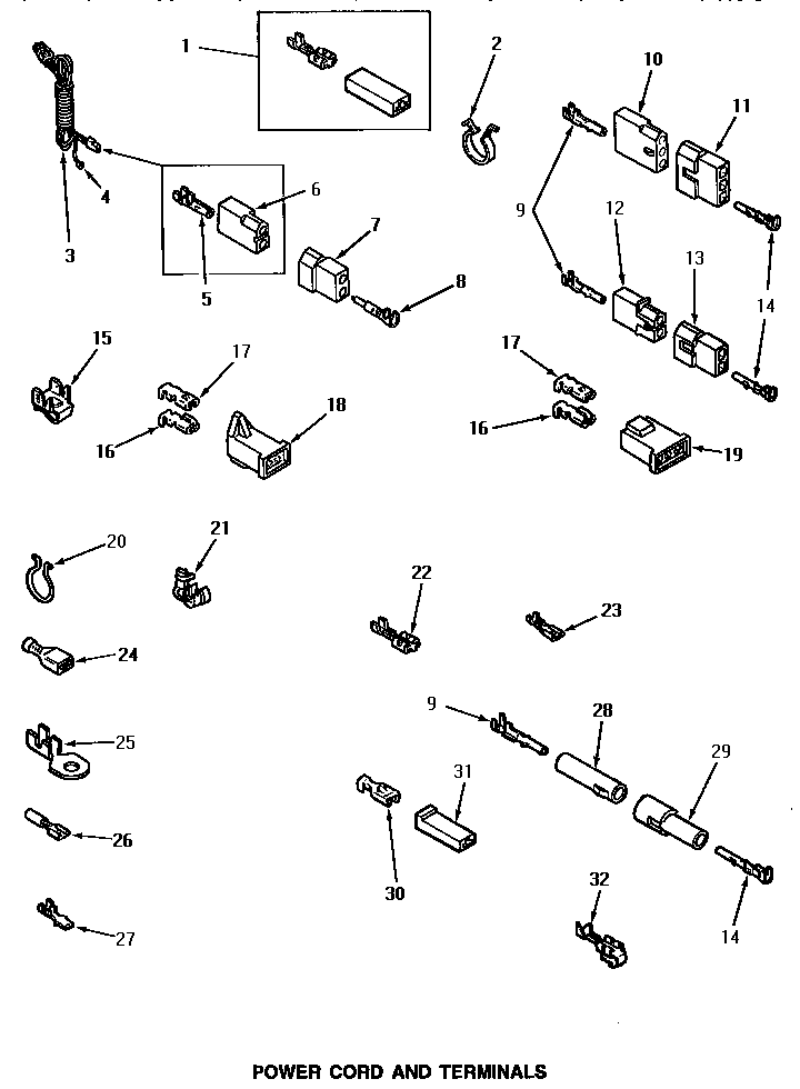 Power cord & terminals