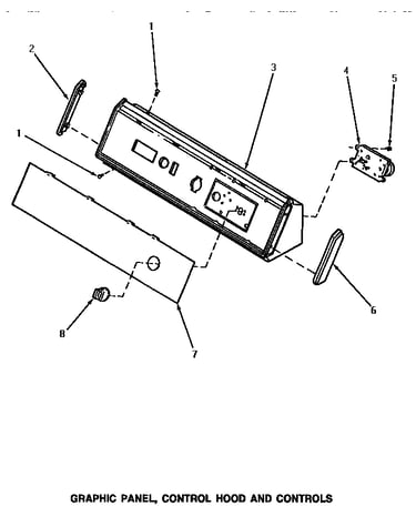 Graphic panel, control hood & controls