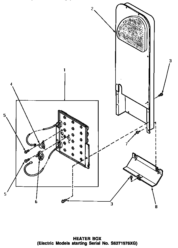 HEATER BOX (STARTING SERIAL NUMBER S6271976XG)