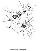 Motor, exhaust fan & belt
