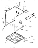 Cabinet, exhaust duct & base