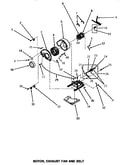 Motor, exhaust fan & belt