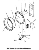 Rear bulkhead, felt seal & cylinder roller
