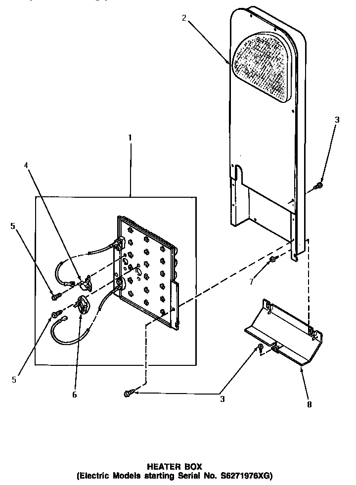 Heater box (starting serial number s6271976xg)