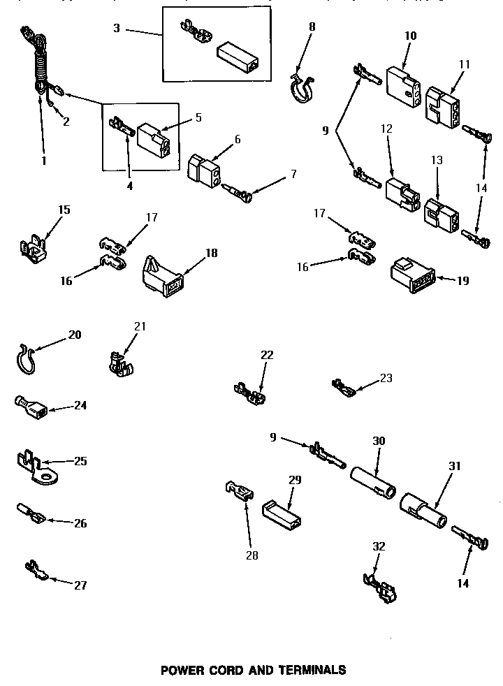 Power cord & terminals