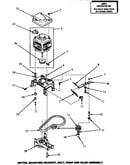 Motor, mounting bracket, belt, pump & idler assembly (awm392l) (awm392w) (awm393l) (awm393w)