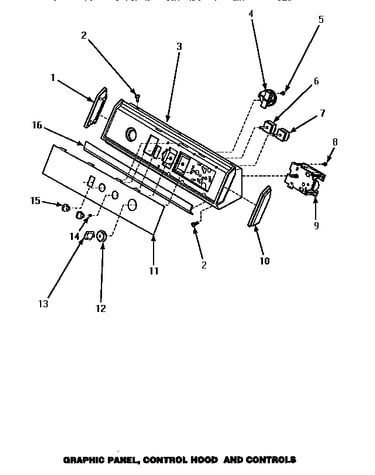 Graphic panel, control hood & controls
