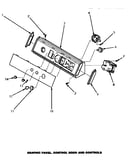 Graphic panel, control hood & controls (awm290l) (awm290w)