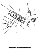 Graphic panel, control hood & controls (awm372w) (awm373w)