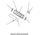 Speed Queen AGM199 graphic panel, control hood & controls diagram