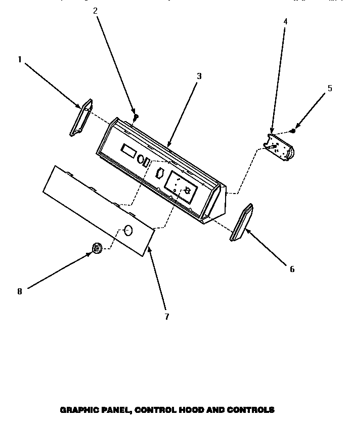 Graphic panel, control hood & controls