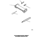 Speed Queen AGM409L motor connection block, terminals & terminal extractor tool (agm379) (agm399) (agm409l) (agm409w) (agm429w) diagram