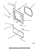 Lower access panel, front panel & seal (agm479w) (agm499l) (agm499w)