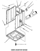 Cabinet, exhaust duct & base (agm479w) (agm499l) (agm499w)