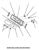 Graphic panel, control hood & controls (aem677w) (aem697l) (aem697w)