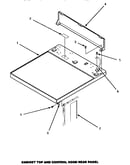 Cabinet top & control hood rear panel (aem677w) (aem697l) (aem697w)