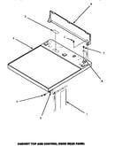 Cabinet top & control hood rear panel (agm679w) (agm699l) (agm699w)