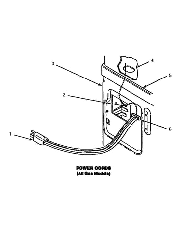 Power cord (agm679w) (agm699l) (agm699w)