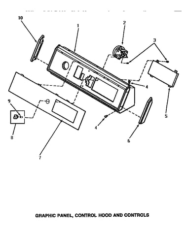 Graphic panel, control hood & controls