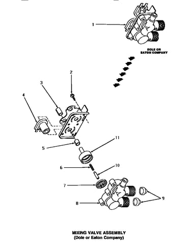 Mixing valve assembly