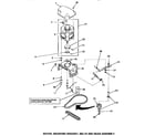 Speed Queen NA8531 motor, mounting bracket, belts & idler assembly diagram