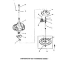 Speed Queen NA8631 33227 transmission assembly components diagram