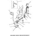 Speed Queen AA9131 pump assembly, bracket, hoses & siphon break kit diagram