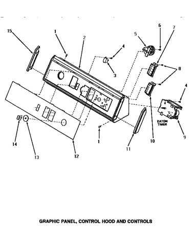 Graphic panel, control hood & controls