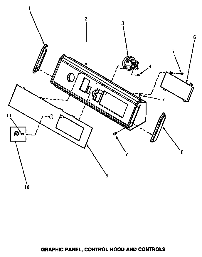 GRAPHIC PANEL, CONTROL HOOD & CONTROLS