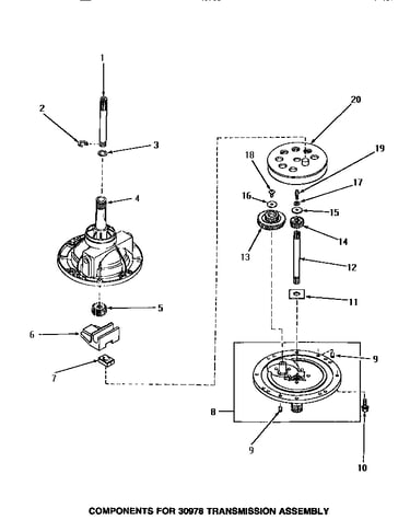 30978 transmission assembly components