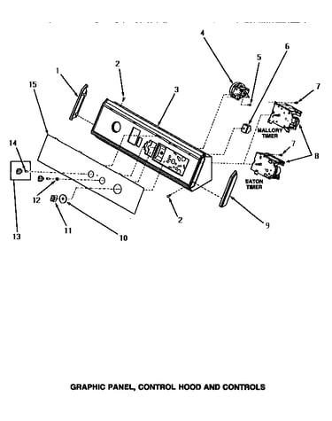 Graphic panel, control hood & controls