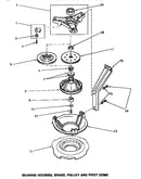 Bearing housing, brake, pulley & pivot dome