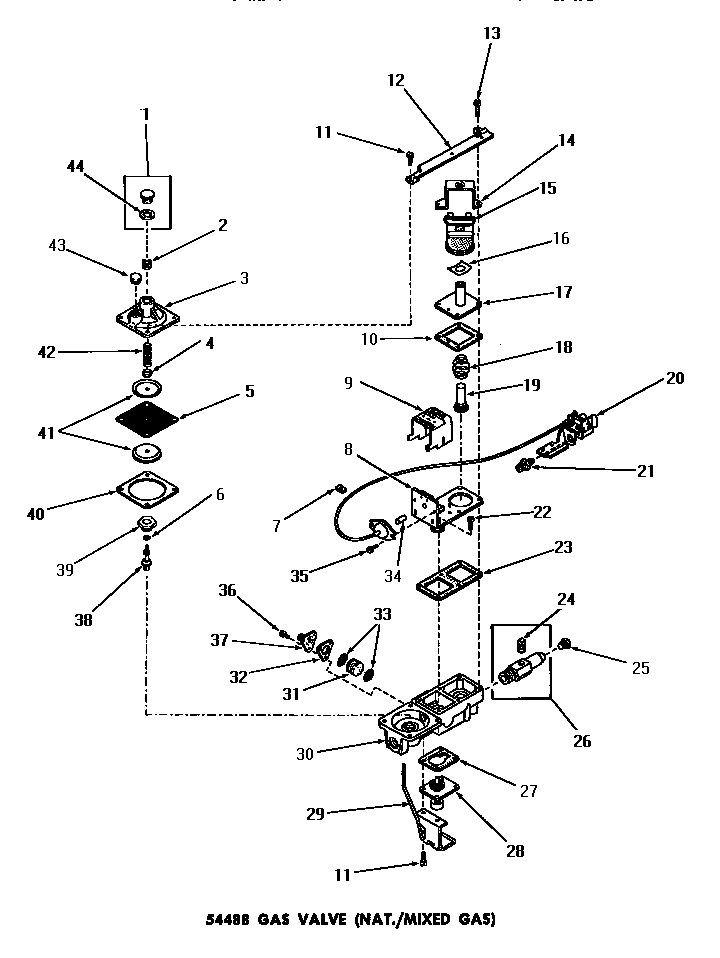 54488 gas valve (natural/mixed gas)