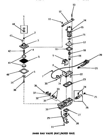 54488 gas valve (natural/mixed gas)
