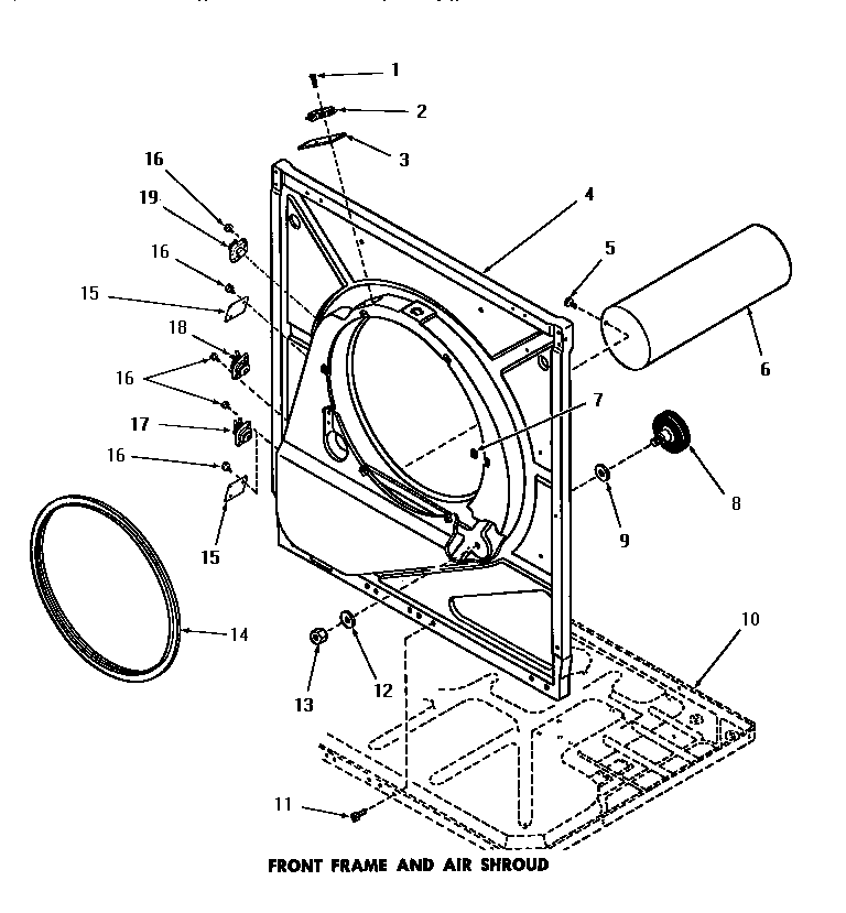 Front frame & air shroud