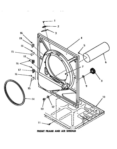 Front frame & air shroud