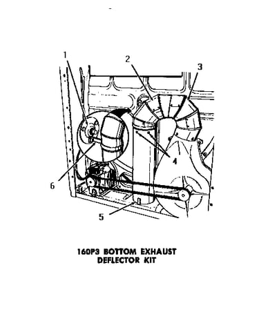 160p3 bottom exhaust deflector kit