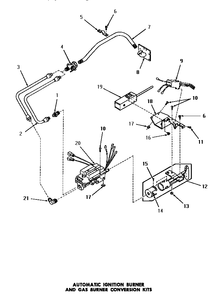 Automatic ignition burner & gas burner conversion kits