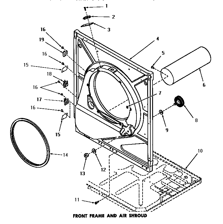 Front frame & air shroud