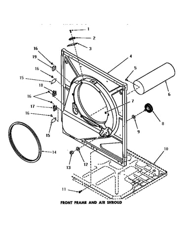 Front frame & air shroud