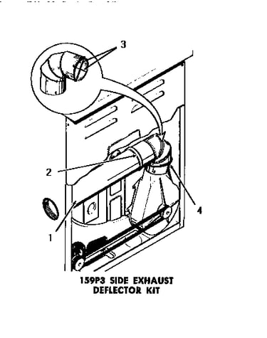 159p3 side exhaust deflector kit