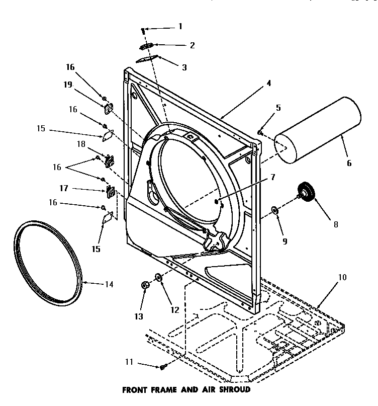 Front frame & air shroud