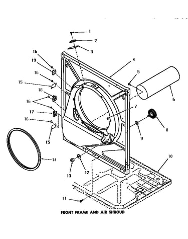 Front frame & air shroud