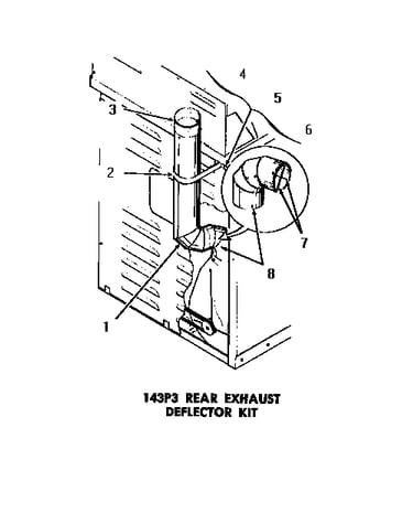 143p3 rear exhaust deflector kit