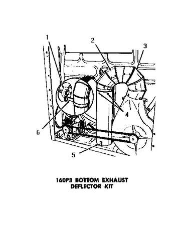 160p3 bottom exhaust deflector kit