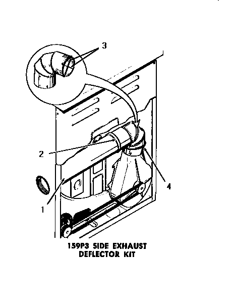 159p3 side exhaust deflector kit
