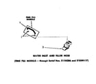 Speed Queen DA6223 water inlet & filler hose diagram