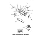 Speed Queen DA6223 control panel, control hood & controls diagram